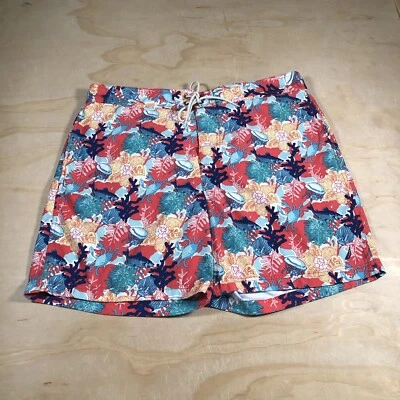 Baúl corto de natación Nautica floral arrecife de coral para hombre talla XL Foto 1 de 4