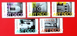 Canada Stamp #2472i-2476i "Architecture: Art Deco" Die Cut MNH 2011 - Picture 1 of 1