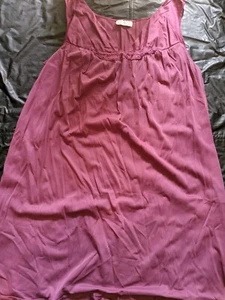 Vasarette Nightgown Size XXL Nylon Dark Pink Sleeveless - Picture 1 of 16