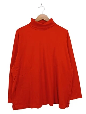 LANDS’ END Rollkragenpullover Damen Pullover Gr. DE 54 rot Casual-Look - Bild 1 von 4