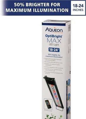 Tira de luz LED para acuario Aqueon OptiBright MAX 18-24 pulgadas con control remoto Foto 1 de 4