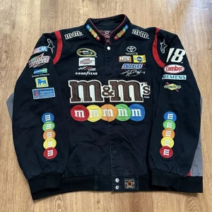 Chaqueta De Colección M&Ms Nascar Racing Adulto 2XL Negra Kyle Busch Bordada *DEFECTOS* - Imagen 1 de 12