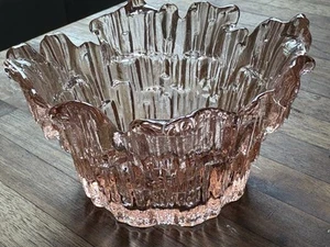 Votivkerzenhalter Dalzell Wikinger Dazwell Glas rosa Eisschimmer - Bild 1 von 8