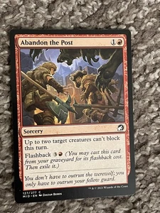 Abandon the Post Innistrad: Midnight Hunt MTG #127 Common - Picture 1 of 2