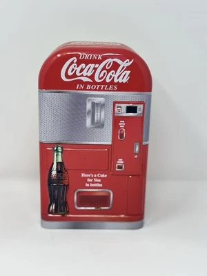 Coca-Cola Vending Machine Tin Box 2008 Vintage Style Red Coke Collectible - Image 1 of 4