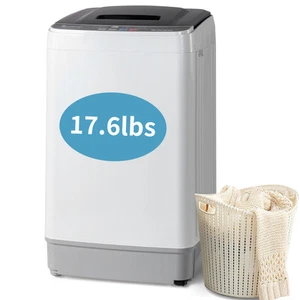 Home Full Automatic Washing Machine 17.6lbs Washer Clothing Apartment Electric - Picture 1 of 12