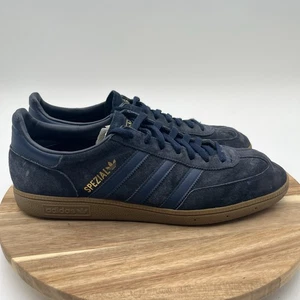 Adidas Handball Spezial Navy Blue Suede Gold Metallic Gum Shoes S74856 Size 13 - Picture 1 of 10