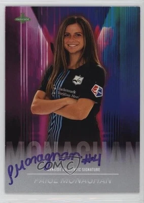 2021 Parkside NWSL Signature Series Purple Ink /50 Paige Monaghan Rookie Auto RC - Image 1 of 2