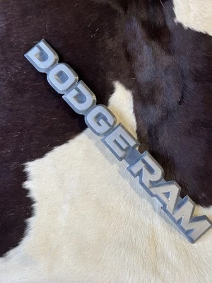 1986-1993 Dodge RAM Van 1500 2500 3500 Rear Door Emblem OEM Nameplate Mopar - Image 1 of 2