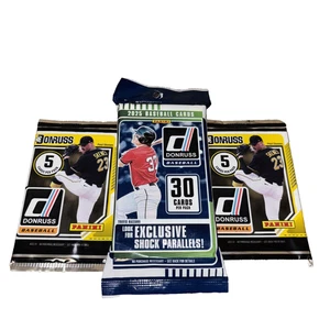 2025 Donruss 30 Card Fat Pack &(2) 2024 Donruss Baseball-5 Card Pks-Free Ship- - Picture 1 of 4