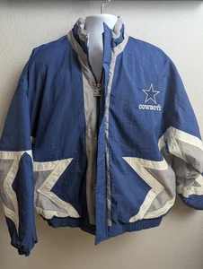 Vintage NFL 90's Dallas Cowboys Starter Puffer Jacket Classic Team Collection L - Bild 1 von 21