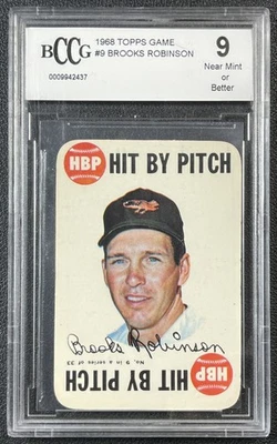 Brooks Robinson BCCG 9 1968 TOPPS #9 JUEGO ORIOLES 2437 Foto 1 de 2