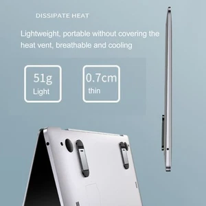 2x Laptop Stand Small Portable Ergonomic Design Strong Stability Notebook Com CB - Afbeelding 1 van 12