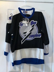 VINTAGE NHL TAMPA BAY LIGHTNING LARGE STARTER TRIKOT BRANDNEU - Bild 1 von 9