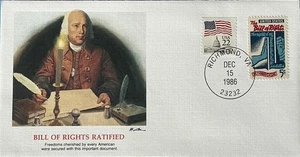 Mort Kunstler Epic Event in US History Bill of Rights Ratified Richmond VA 12/15 - Picture 1 of 2