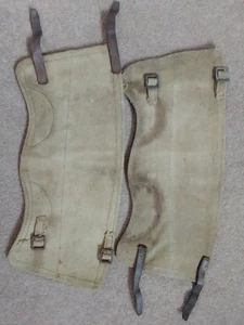 Ww2 British Army Web Anklets Gaiters Field Personal Gear Webbing - Picture 1 of 6
