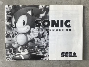 SONIC THE HEDGEHOG MANUAL ONLY - Sega Master System - PAL - Picture 1 of 3