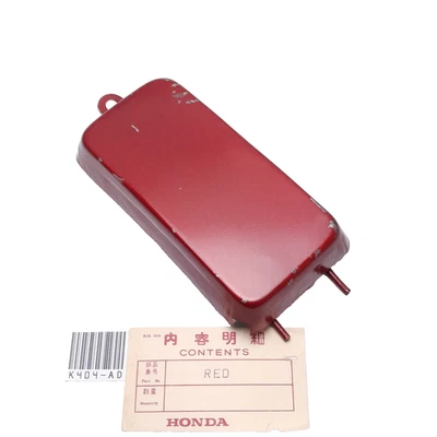 Honda S90 S90Z CS90 S110 CL90 Side Battery Cover RED NOS #1 - Изображение 1 из 4
