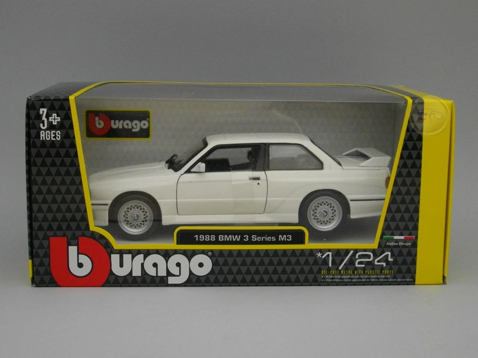 BMW M3 (1988) (E30) - Burago 1:24 - BU21100WH - Immagine 1 di 1