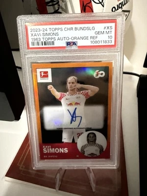 2023-24 TOPPS CHROME BUNDESLIGA 1963 TOPPS AUTOGRAPHS | ORANGE REFRACTOR /25 - Image 1 of 2