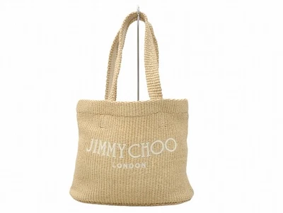 Jimmy Hoo JIMMY HOO Bordado Rafia Playa Bolso Cintura M Bolso Cesta Bolso Foto 1 de 4