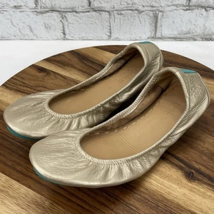 Corbatas de Gavrieli para mujer talla 8 pisos de ballet plegables dorados - Imagen 1 de 15