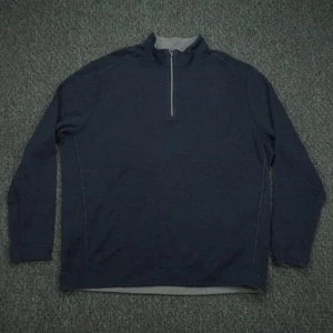 Tommy Bahama Pullover Herren XXL Tall blau grau Flipshore Half Zip wendbar 2XT - Bild 1 von 13