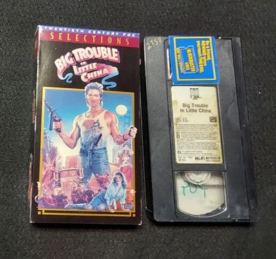 Big Trouble in Little China VHS Sci Fi Kurt Russell Kim Cattrall John Carpenter - Image 1 of 2