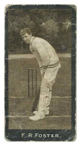 Smith's - 'Cricketers' (1912) - F. R. Foster (Warwickshire) - Picture 1 of 2