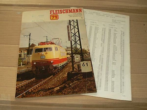 Fleischmann HO & N Zug Katalog 1971 Prospekt Eisenbahn - Bild 1 von 2