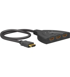 4K Ultra HD 3 Way HDMI Switch Box Splitter HDTV 1080P Auto 3 Port IN 1 OUT Cable - Picture 1 of 8