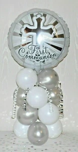 HOLY COMMUNION - FOIL BALLOON DISPLAY - TABLE CENTREPIECE - NO HELIUM NEEDED - Picture 1 of 2