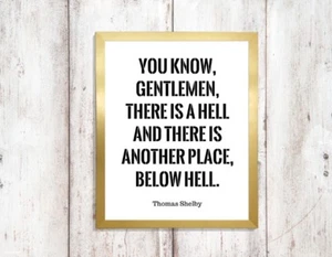 impresión caballero hay un infierno peaky anteojeras cita a4 imagen SIN MARCO 2 - Imagen 1 de 1