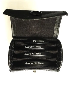 55mm Macro CPL & Close-Up Filter Set+2+4+10 for Nikon Sony Canon Sigma Lens - Picture 1 of 6