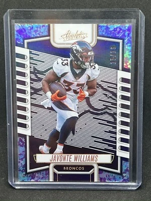 2023 Panini Absolute Javonte Williams #54 Splash Spectrum /16 Denver Broncos - Image 1 of 2