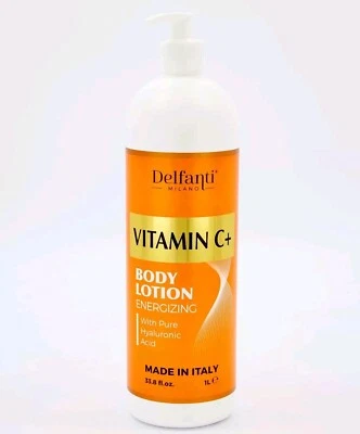 Delfanti Milano Vitamina C Cuerpo Loción W/ Puro Ácido Hialurónico ~ Energizante - Imagen 1 de 4
