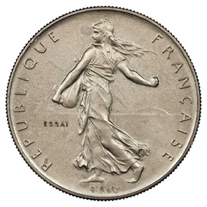 France - 1 franc Semeuse 1959 ESSAI nickel SPL F.226/3 Gad.474 KM.925.1 monnaie - Picture 1 of 2