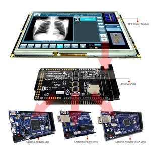 Schermo 9" pollici TFT LCD Resistivo Touch RA8875 per Arduino Due, MEGA 2560 Uno - Foto 1 di 4