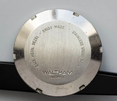 Vintage Waltham Wrist Watch Swiss Case Back B-412E 908 Base Metal Bezel Parts - Image 1 of 4