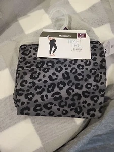 NWT! Time and Tru Maternity Grey&Black Leopard Leggings - Size XXL (20) - Picture 1 of 6