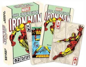 Tarjetas de juego retro de cómics del Universo Marvel 'EL INVENCIBLE IRON MAN' con licencia - Imagen 1 de 2