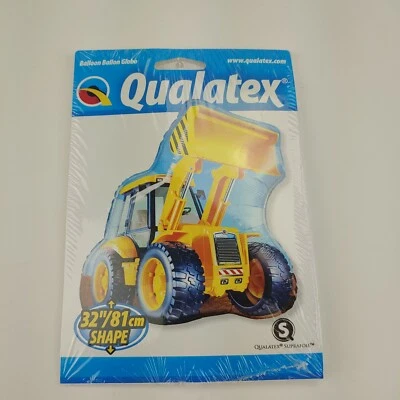 Foil Balloon Yellow Digger 32 in (81cm) Construction Happy Birthday Large Ballon - Image 1 of 4