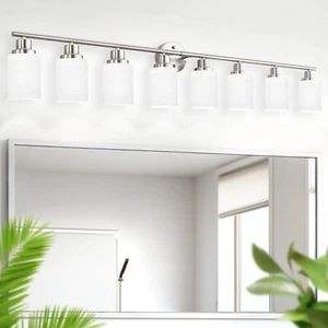8 Lights LED Chrome Modern Vanity Light For Bathroom Mirror Wall Lamp Fixture - Picture 1 of 12
