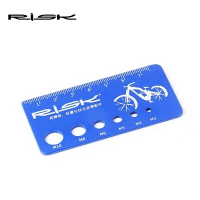 Practical Bike Bicycle Bolt and Screw Measurement Gauge for M3/M4/M5/M6/M8/M10 - Image 1 of 4
