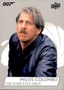Upper Deck James Bond 007 Collection Base #63 Chaim Topol as Milos Columbo