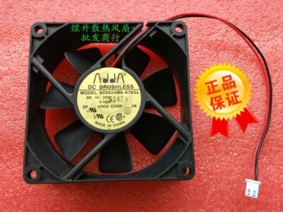 1 PCS  ADDA Fan AD0824MS-A70GL DC24V 0.10A 8025 8cm 2 pin  inverter cooling fan - Image 1 of 2