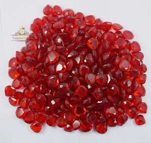 Natural Flawless Pear Cut 500 Ct Lot Burmese Red Ruby Certified Loose Gemstone - Picture 1 of 3