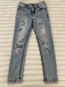 Cat and Jack Girls Jeans Size 4 JEGGING Ultímate Stretch Blue - Picture 1 of 9