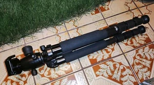 Slik PRO CF-814 4-teiliges Kohlefaserstativ - 800 Kugelkopf - Bild 1 von 3