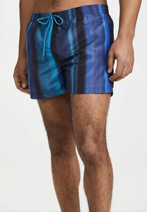 PAUL SMITH Men’s “Horizon” Various Blue Stripe Print Swim Shorts XL NWT $150 USD - Picture 1 of 12